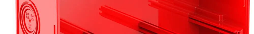 Scatola per cassaforma CRALLO-LEU 198×198×73mm 3×3 senza alogeni rosso 