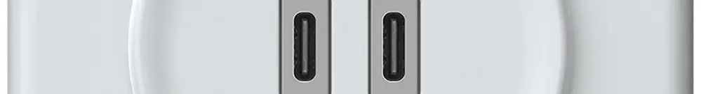 Presa di carica USB INC origin 2×USB-C 3000mA 5V bianco 