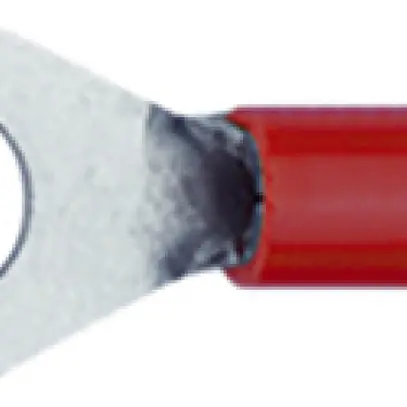 Cosse à sertir forme fourche Ferratec M4 isolé PC 0.5…1mm² rouge 100 pièces 