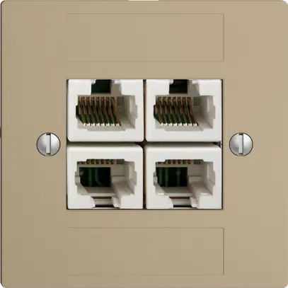 Presa INC 4×RJ45/u 4P sep. EDIZIOdue sand ITplus 