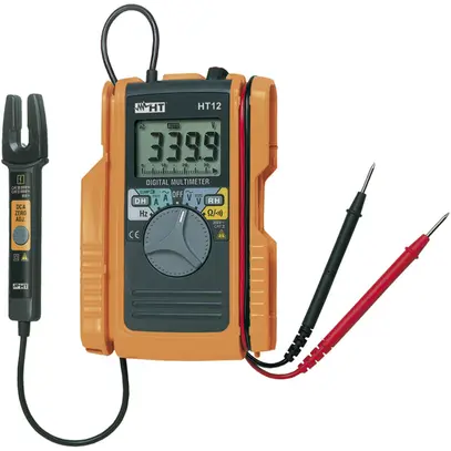 Multimetro digitale e.pinza A Optec HT.12 600A AC/DC 