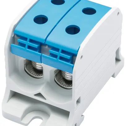 Blocco di distribuzione Bals RKA 50 1P 150A 2×ingresso 2×uscita 4…50mm² blu 