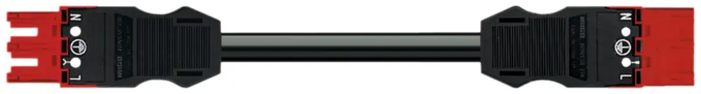 Câble de connexion MIDI 3×2.5mm² 20A 250V 2m cod.I prise/fiche bleu Cca 