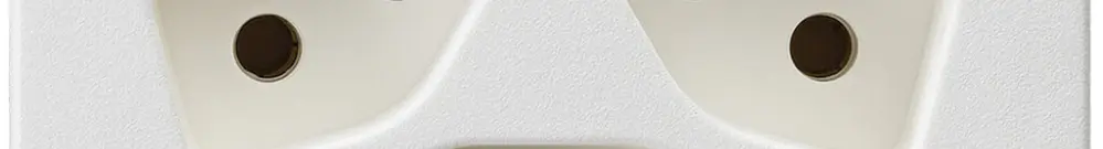 Presa FLF Hager 3×tipo 13 D bianco 