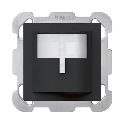 Rilevatore di movimento INC Hager kallysto B 3 fili nero 