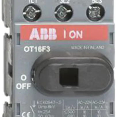 Interrut.carico ABB 16A/400V 3L, AC22A grigio chiaro 