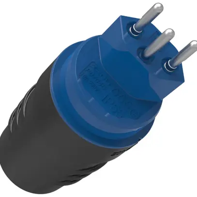 Stecker ELBRO T13 IP55 Gummi schwarz 