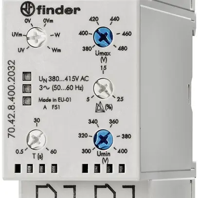 Relais surveillance réseau AMD 3L 380…415VAC 2C 6A 