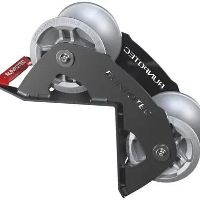 Dérouleur RUNPOTEC 90°, Ø130×100mm, max.1500kg, 360×155×140mm, 6.47kg 