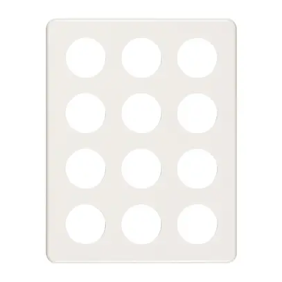 Placca di copertura 4×3 12×43 bianco 