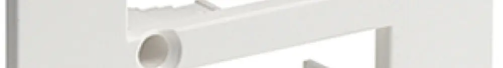 Placca frontale R&M 4RJ45 bianco 