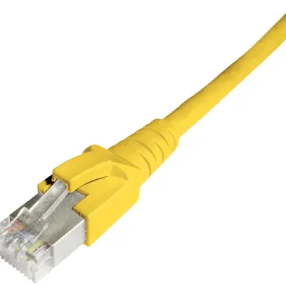 Câble patch Dätwyler CU RJ45 20.0m jaune S/FTP Kat.6A LSZH 