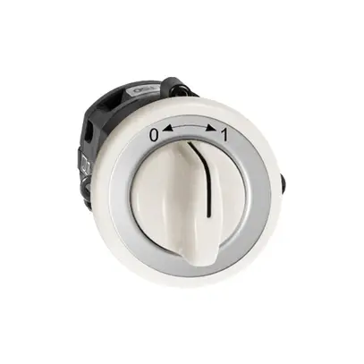 Contact pivotant ENC 0<-->1 blanc, avec manette 