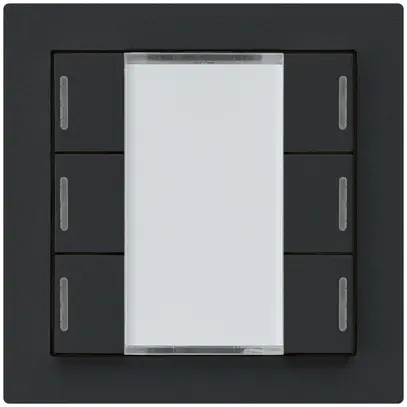 Poussoir ENC kallysto A KNX 6× LED RGB s/e-link noir 