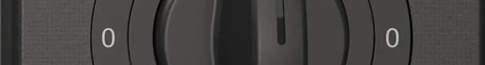 Interruttore rotativo NEVO N.CO 2/1 L c.manopola KS 0-Manuale-0-Automatico nero 