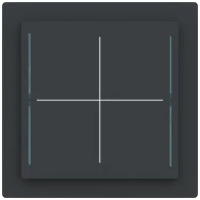 Élément de commande AP ABB SIDUS touch KNX avec BCU 1…4-fois anthracite 