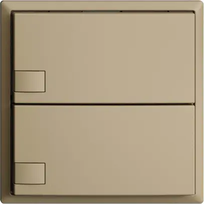 Poussoir ENC KNX 2× EDIZIOdue sand RGB sans LED 
