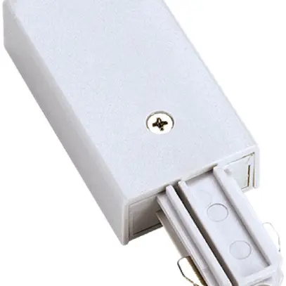 Alimentation SLV pour rail conducteur AP 1-phase, terre droite blanc 