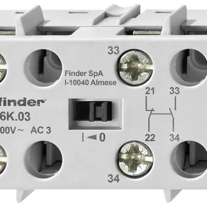Contatto ausiliare FINDER 06K.03 1Ch+1R 2A/400VAC per 6K.04 
