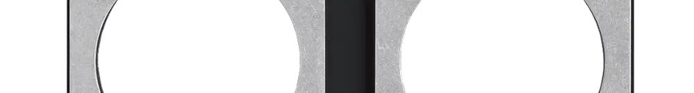 Intestazione INC robusto 1×2 antracite 