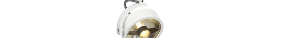 Projecteur SLV KALU TRACK, GU10 75W avec adaptateur 1-phase IP20 blanc 