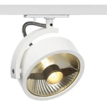 Projecteur SLV KALU TRACK, GU10 75W avec adaptateur 1-phase IP20 blanc 