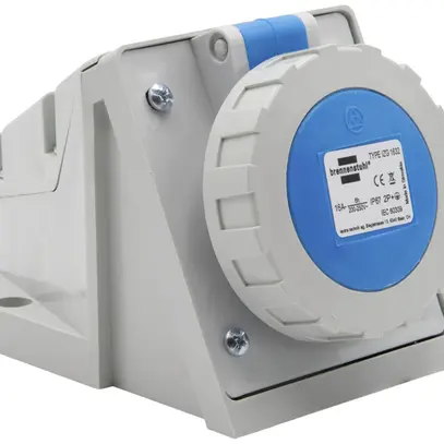 Prise murale AP Brennenstuhl CEE 16A 2L+PE 230V 6h bleu 147×80×90mm IP67 
