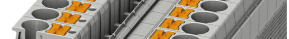 Borne 0.5…10mm² gris connexion Push-in PT 6 