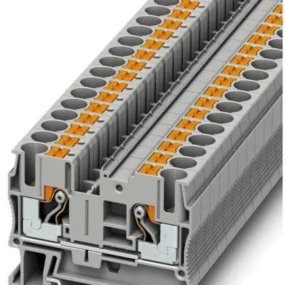 Borne 0.5…10mm² gris connexion Push-in PT 6 