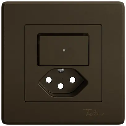 Kit di montaggio INC EDIZIO.liv SNAPFIX® p.combi.T13 c.1 tasto c.lente front.ma 