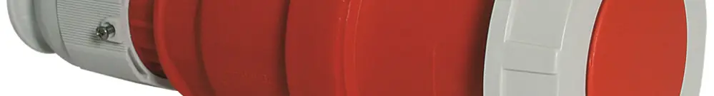 Prise mob.CEE Bals 5P 63A 400V 6h rouge IP67 nick. 