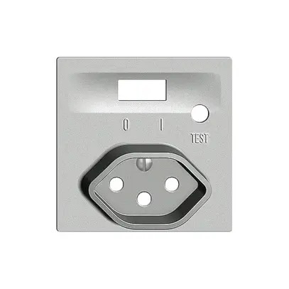 Kit frontal EDIZIOdue pour prise FI silver 
