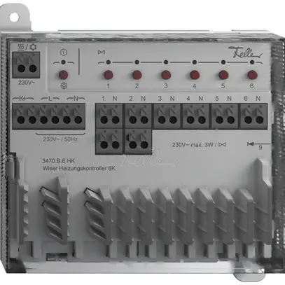 Contrôleur de chauffage Feller Wiser 7UM 6 sorties 0.013A 230V IP20 