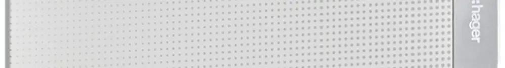 Porte Hager vega 400×625×20mm IP40 blanc 