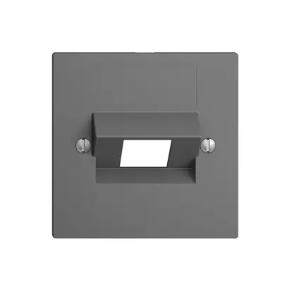 Frontplatte 1×RJ45 ITplus EDIZIOdue dunkelgrau 