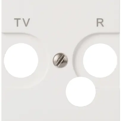 Placca frontale MOS TV/FM bianco 2 moduli 