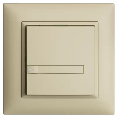 UP-KNX-Taster RGB EDUE FMI, 250mW, m.RGB-LED, m.Papier, 1×Taste, 1×Tastenb., van 