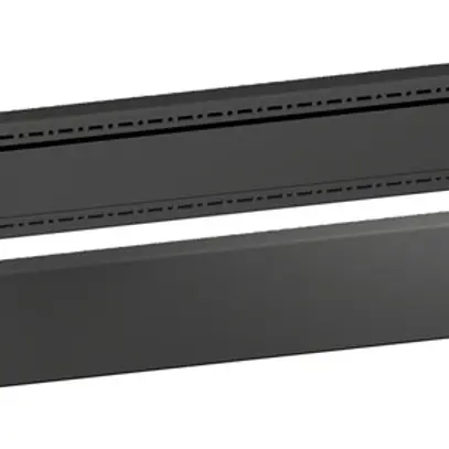 Copertura zoccolo Rittal VX 8660.006 1200×100mm ante./poste. nero acciaio 2pz 