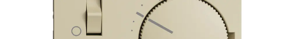 Termostato ambiente INC EDIZIOdue vanille, con sonda e orologio 