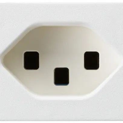 Presa FLF Hager 1×tipo 23 bianco con morsetti a innesto & clip metallo 