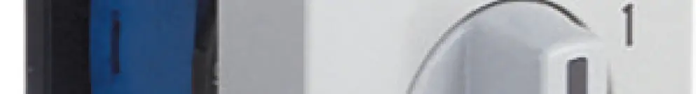 Interruttore rotativo AMD K&N, 20A/690V 0/1L, manopola grigio chiaro, "0-1" 