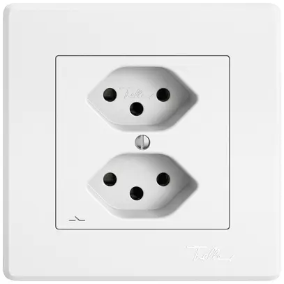 Presa INC EDIZIO.liv SNAPFIX® 2×T13 1×S bi 