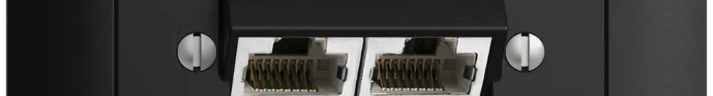 Presa INS 2×RJ45/s 4P sep. EDIZIOdue nero ITplus 