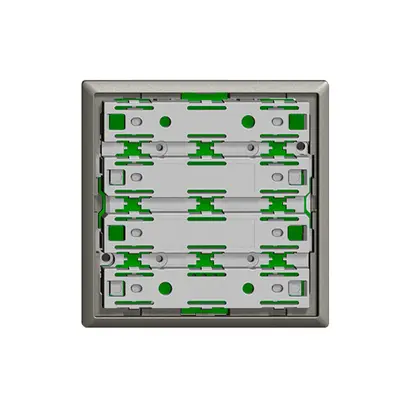 Unité fonctionnelle KNX RGB, capteur temp. 1…4× EDIZIOdue gris foncé avec LED 