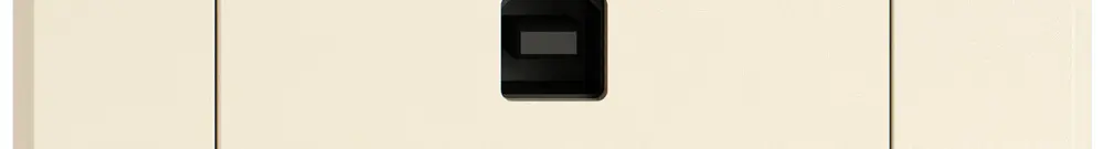 Interface de données USB KNX ENC EDIZIO.liv SNAPFIX® prise USB type B cr 