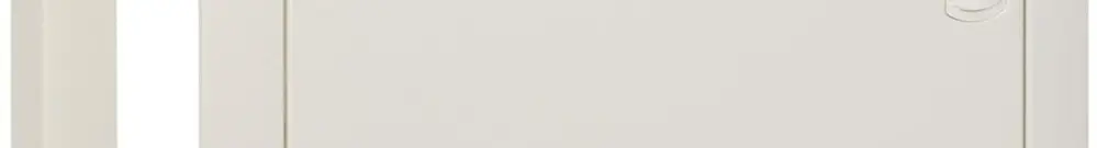 Porte métallique blanc pour distributeur Ekinoxe 1×14 