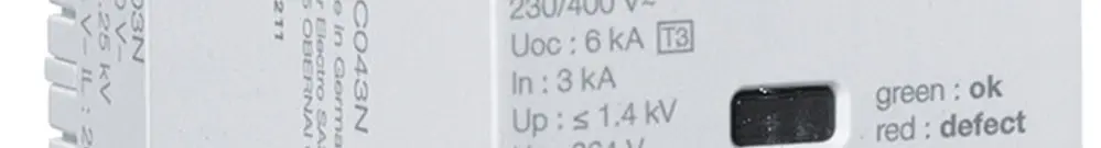 Scaricatore sovratensione Hager SPD 3P+N 230V Uc 264V 9kA In 3kA Up 1.4kV T 2UM 