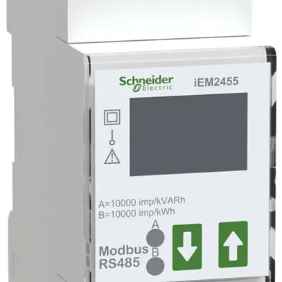Contatore energia AMD Schneider Electric iEM2455 1P+N 100A Modbus 
