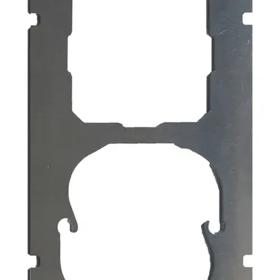 Plaque de montage MDT ZMTR-CH2A 2×1 pour programme design 55/fixation 2 trous 