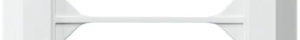 Telaio di copertura INC kallysto.line 4×1 bianco 92×272mm 